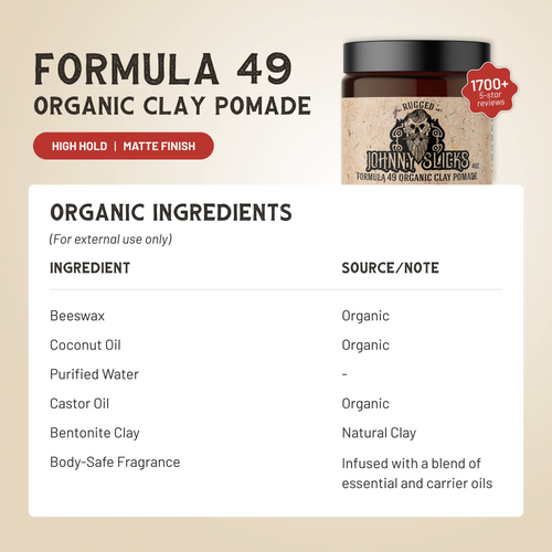 Formula 49 — Organic Clay Pomade